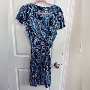 INC International Concepts Blue and White Dress